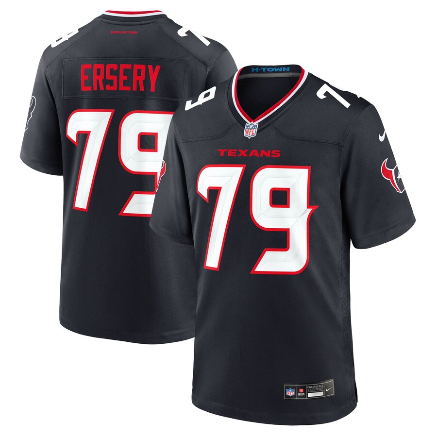 Men's Houston Texans Aireontae Ersery Nike Navy Team Game Jersey - Ujersey