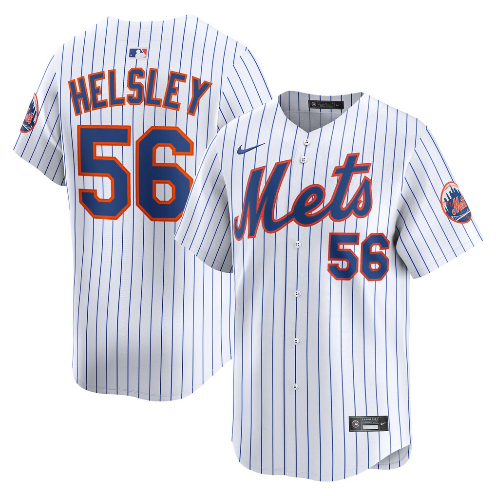 Men's New York Mets Ryan Helsley Nike White Home Limited Player Jersey - Ujersey