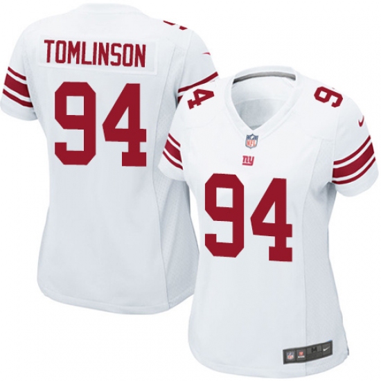 Women's Nike New York Giants #94 Dalvin Tomlinson Game White NFL Jersey - Ujersey