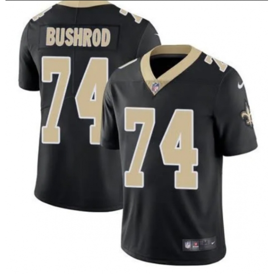 Men's New Orleans Saints #74 Jermon Bushrod Black Vapor Limited Stitched Jersey - Ujersey