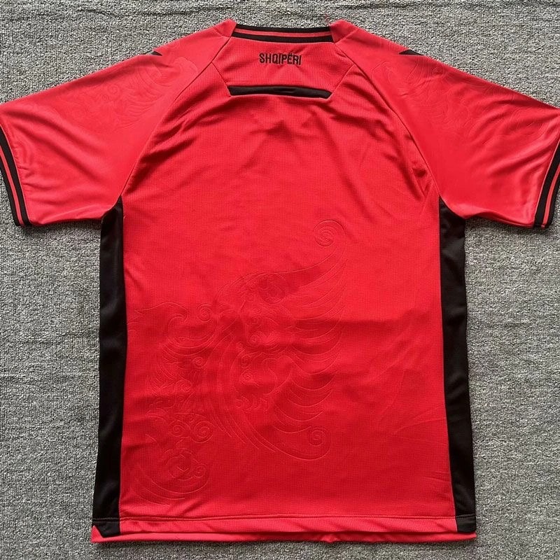 Albania Home Soccer Jersey Custom Shirt 2025-26 - ujerseystore