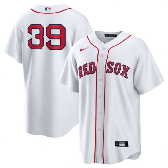 Men's Boston Red Sox #39 Marcelo Mayer White 2024 Cool Base Stitched Baseball Jersey - Ujersey