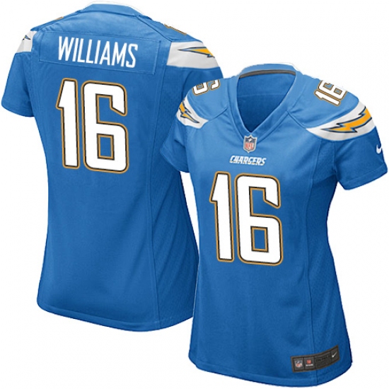 Women's Nike Los Angeles Chargers #16 Tyrell Williams Game Electric Blue Alternate NFL Jersey - Ujersey