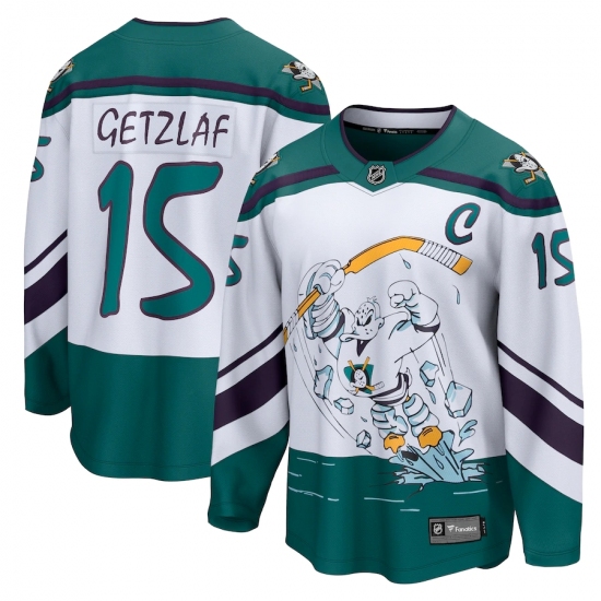Men's Anaheim Ducks #15 Ryan Getzlaf Fanatics Branded White 2020-21 Special Edition Breakaway Player Jersey - Ujersey