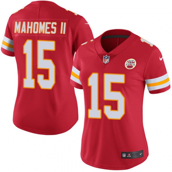 Women's Nike Kansas City Chiefs #15 Patrick Mahomes II Red Team Color Vapor Untouchable Limited Player NFL Jersey - Ujersey