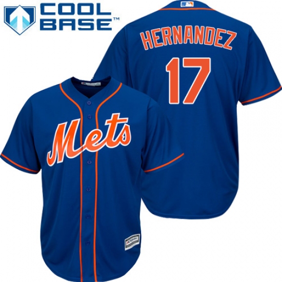 Men's Majestic New York Mets #17 Keith Hernandez Replica Royal Blue Alternate Home Cool Base MLB Jersey - Ujersey