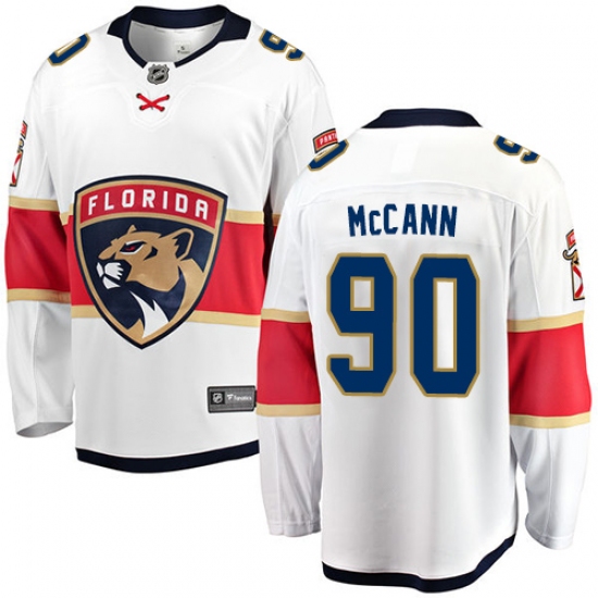 Youth Florida Panthers #90 Jared McCann Fanatics Branded White Away Breakaway NHL Jersey - Ujersey
