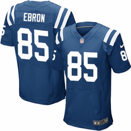 Men's Nike Indianapolis Colts #85 Eric Ebron Elite Royal Blue Team Color NFL Jersey - Ujersey