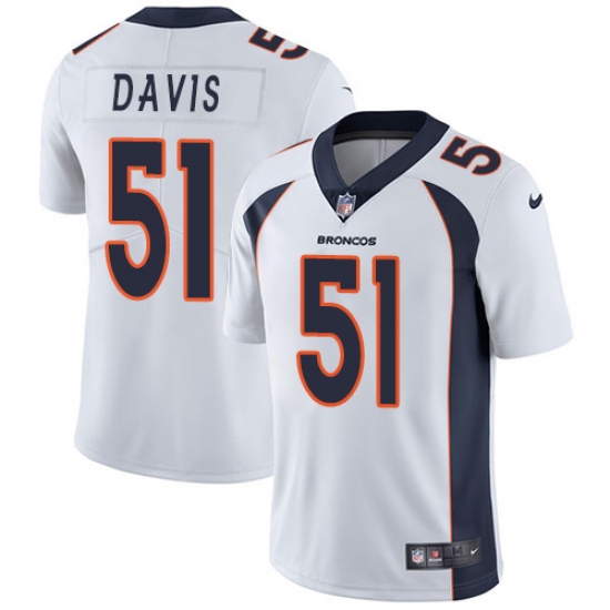 Youth Nike Denver Broncos #51 Todd Davis Elite White NFL Jersey - Ujersey