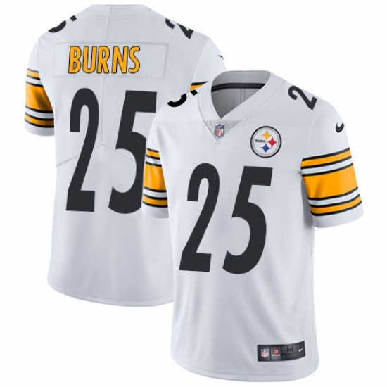 Youth Nike Pittsburgh Steelers #25 Artie Burns White Vapor Untouchable Limited Player NFL Jersey - Ujersey