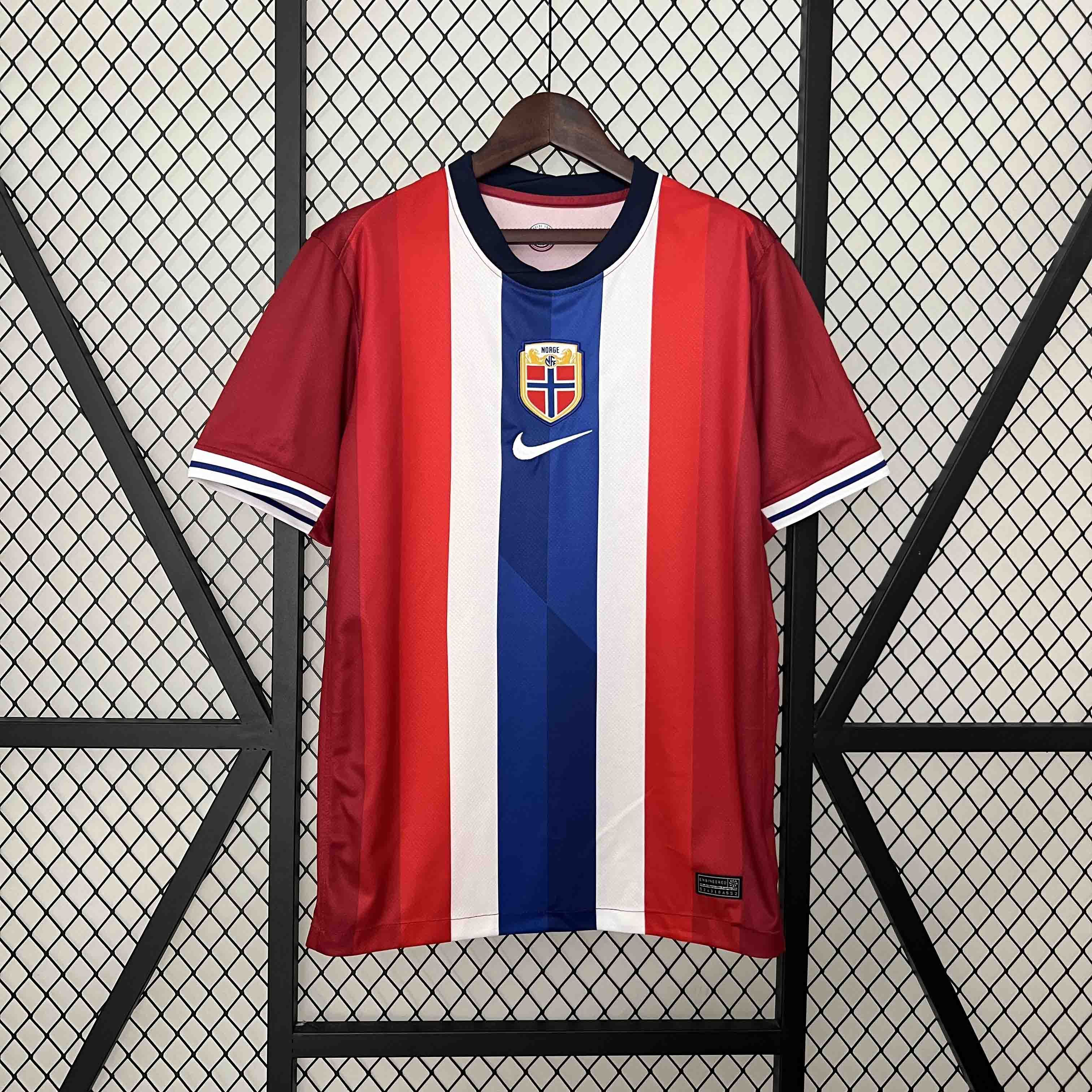 Norway Soccer Jersey Home Custom Shirt 2024 - ujerseystore