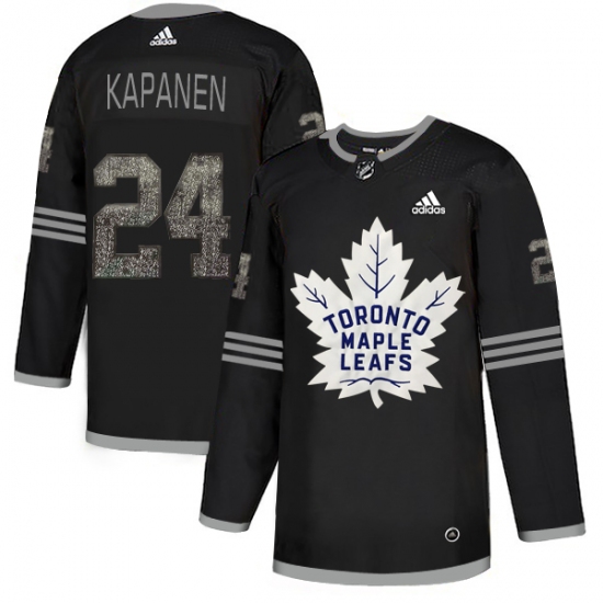 Men's Adidas Toronto Maple Leafs #24 Kasperi Kapanen Black Authentic Classic Stitched NHL Jersey - Ujersey