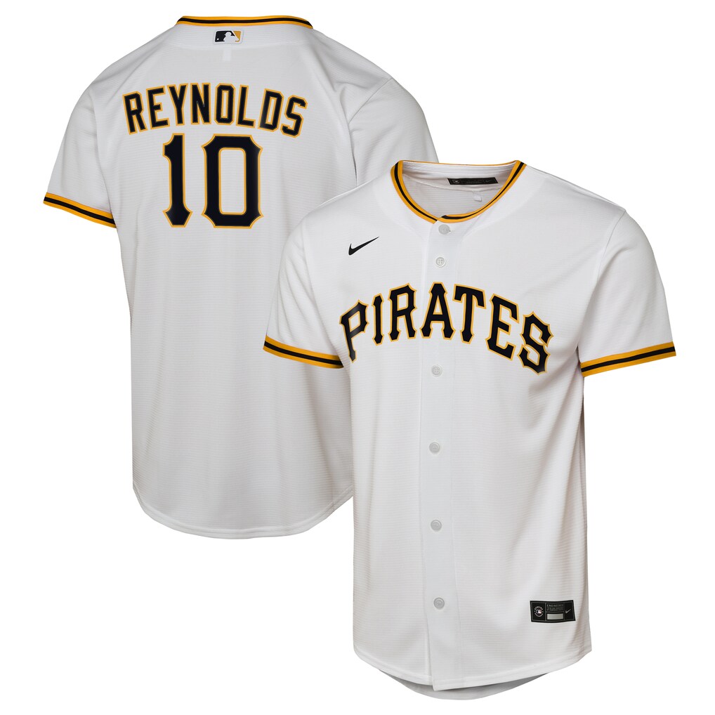 Youth Pittsburgh Pirates Bryan Reynolds Nike White Home Replica Jersey - Ujersey