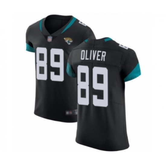 Men's Jacksonville Jaguars #89 Josh Oliver Black Team Color Vapor Untouchable Elite Player Football Jersey - Ujersey