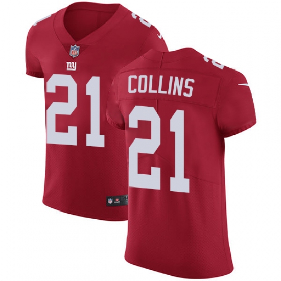 Men's Nike New York Giants #21 Landon Collins Red Alternate Vapor Untouchable Elite Player NFL Jersey - Ujersey