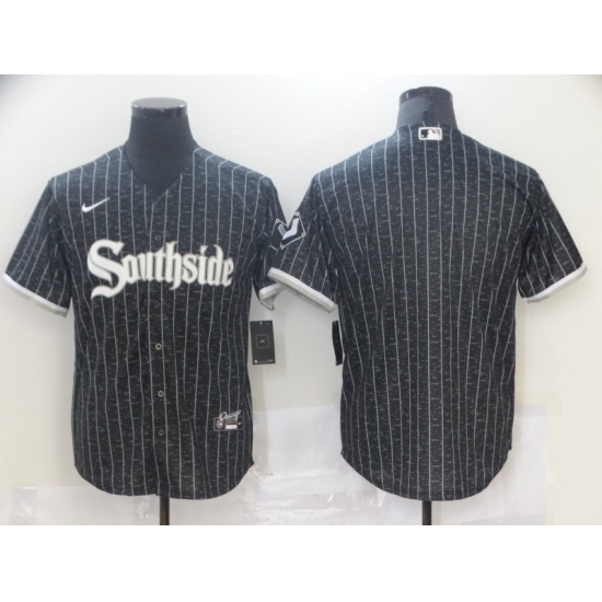Men's Nike Chicago White Sox Southside Blank Black Authentic Baseball Jersey - Ujersey