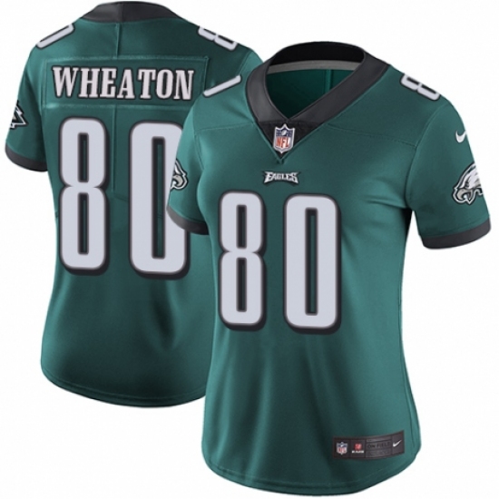 Women's Nike Philadelphia Eagles #80 Markus Wheaton Midnight Green Team Color Vapor Untouchable Limited Player NFL Jersey - Ujersey
