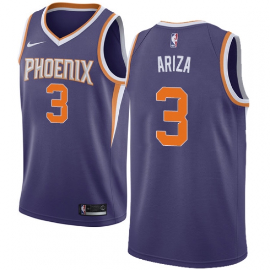 Women's Nike Phoenix Suns #3 Trevor Ariza Swingman Purple NBA Jersey - Icon Edition - Ujersey