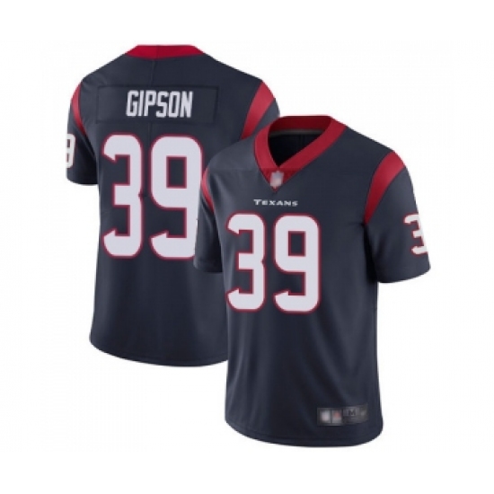 Men's Houston Texans #39 Tashaun Gipson Navy Blue Team Color Vapor Untouchable Limited Player Football Jersey - Ujersey