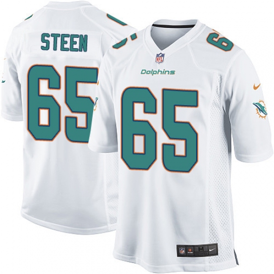 Men's Nike Miami Dolphins #65 Anthony Steen Game White NFL Jersey - Ujersey