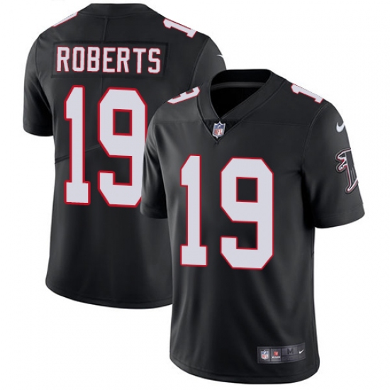 Youth Nike Atlanta Falcons #19 Andre Roberts Black Alternate Vapor Untouchable Limited Player NFL Jersey - Ujersey