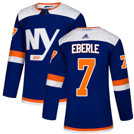 Men's Adidas New York Islanders #7 Jordan Eberle Premier Blue Alternate NHL Jersey - Ujersey