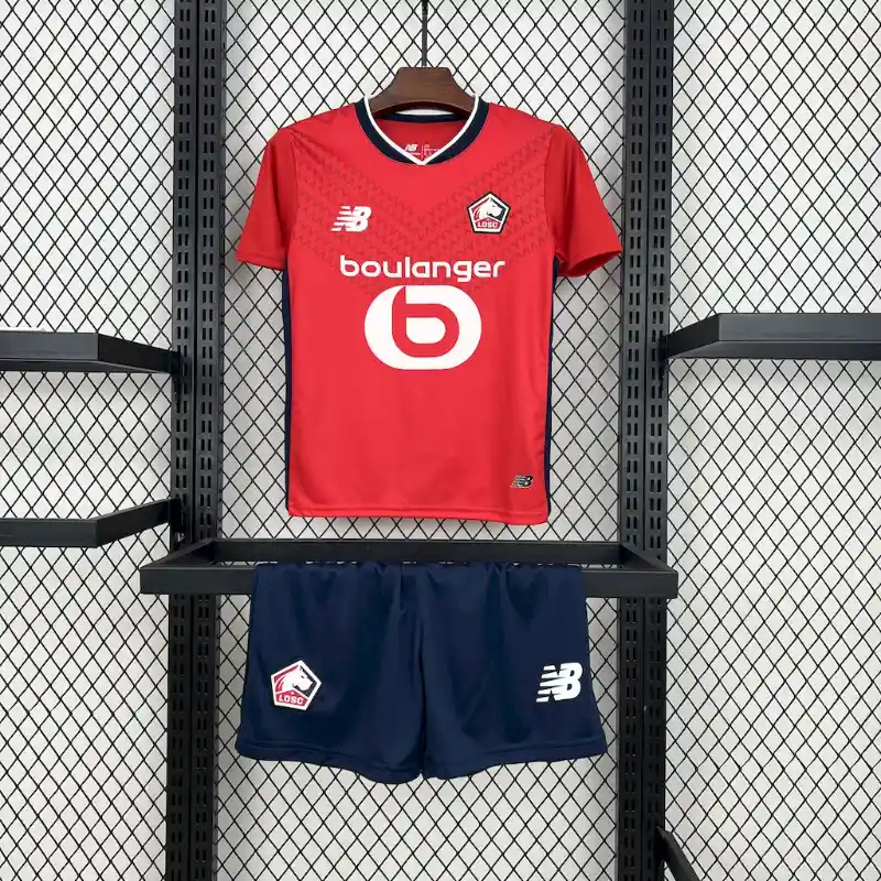 Lille OSC Soccer Jersey Home Kids Kit Jersey+Shorts 2024/25 - U-jersey