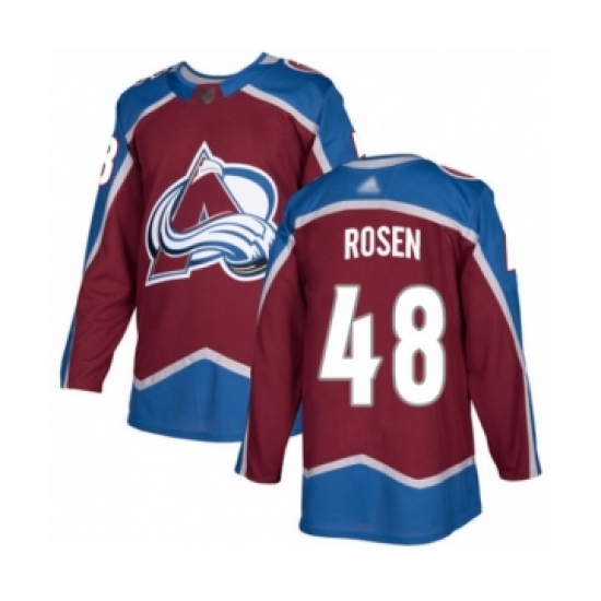 Youth Colorado Avalanche #48 Calle Rosen Authentic Burgundy Red Home Hockey Jersey - Ujersey