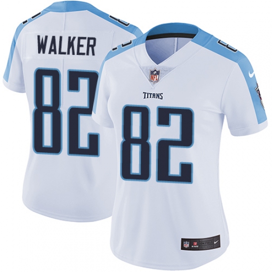 Women's Nike Tennessee Titans #82 Delanie Walker Elite White NFL Jersey - Ujersey