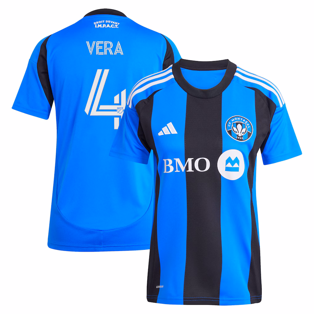 Women's CF Montreal Brayan Vera adidas Blue 2025 Montréal Original Replica Jersey