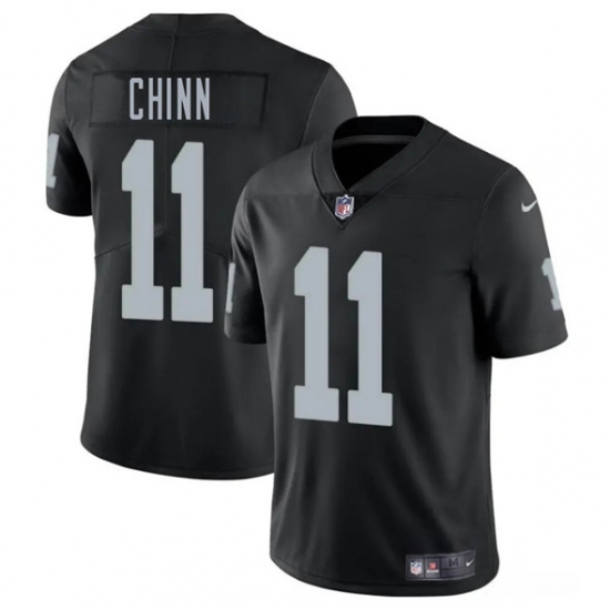 Men's Las Vegas Raiders #11 Jeremy Chinn Black 2025 Vapor Football Stitched Jersey - Ujersey