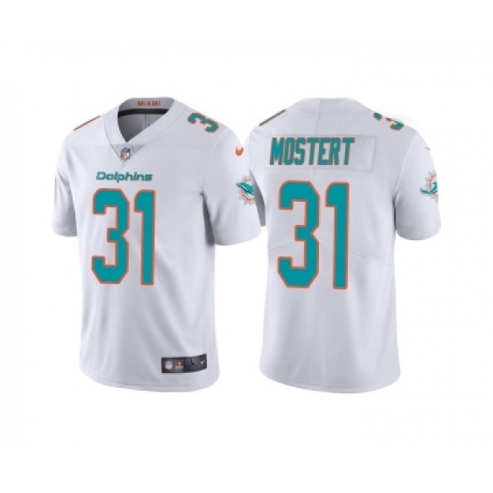Men's Miami Dolphins #31 Raheem Mostert White Vapor Untouchable Limited Stitched Football Jersey - Ujersey