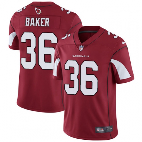 Youth Nike Arizona Cardinals #36 Budda Baker Red Team Color Vapor Untouchable Limited Player NFL Jersey - Ujersey