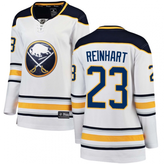 Women's Buffalo Sabres #23 Sam Reinhart Fanatics Branded White Away Breakaway NHL Jersey - Ujersey