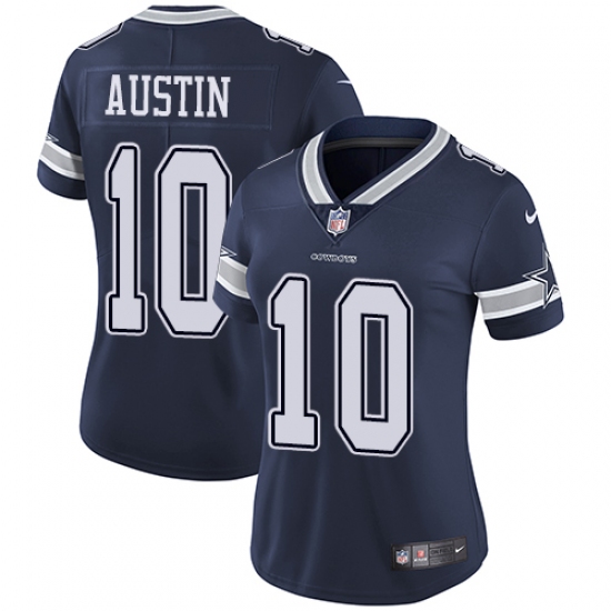 Women's Nike Dallas Cowboys #10 Tavon Austin Navy Blue Team Color Vapor Untouchable Limited Player NFL Jersey - Ujersey