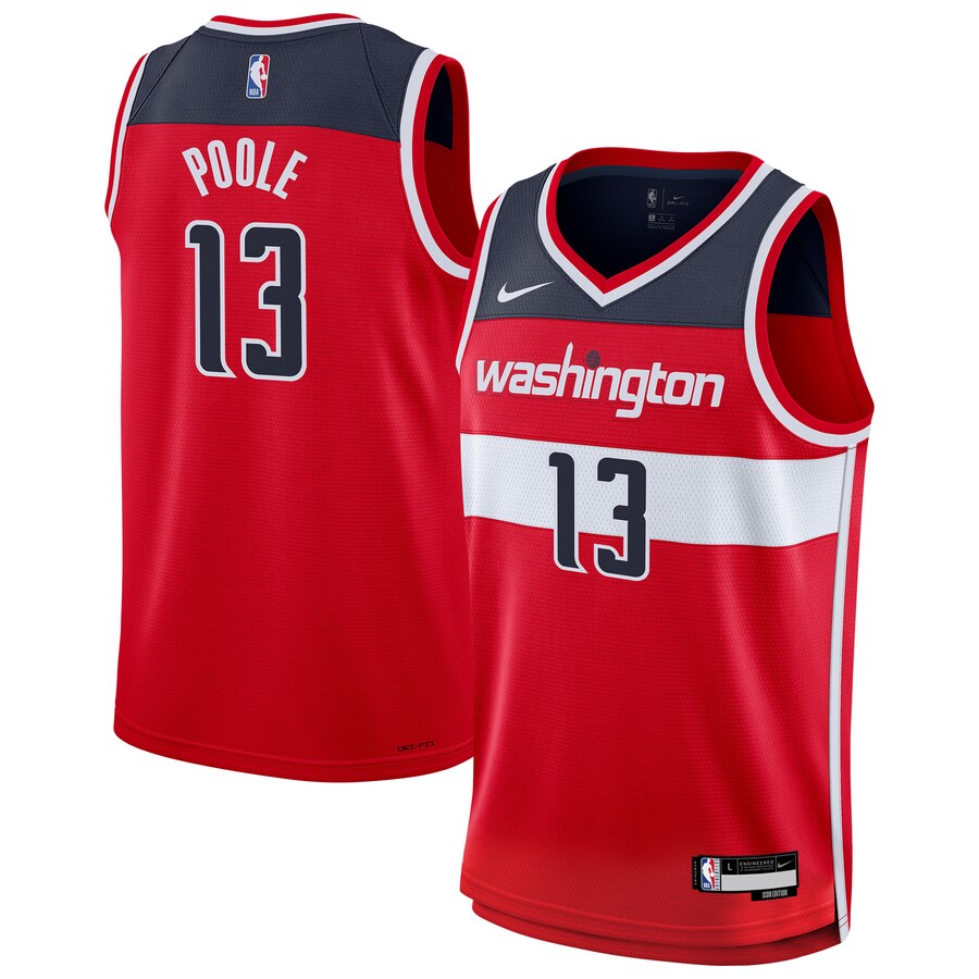 Youth Washington Wizards Jordan Poole Nike Red Swingman Jersey - Icon Edition - Ujersey