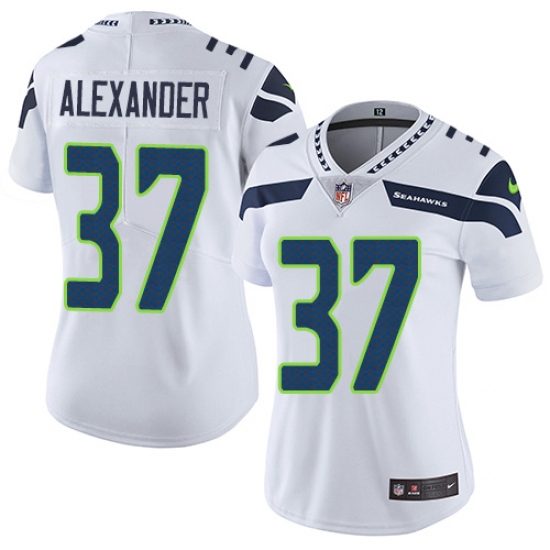 Women's Nike Seattle Seahawks #37 Shaun Alexander Elite White NFL Jersey - Ujersey