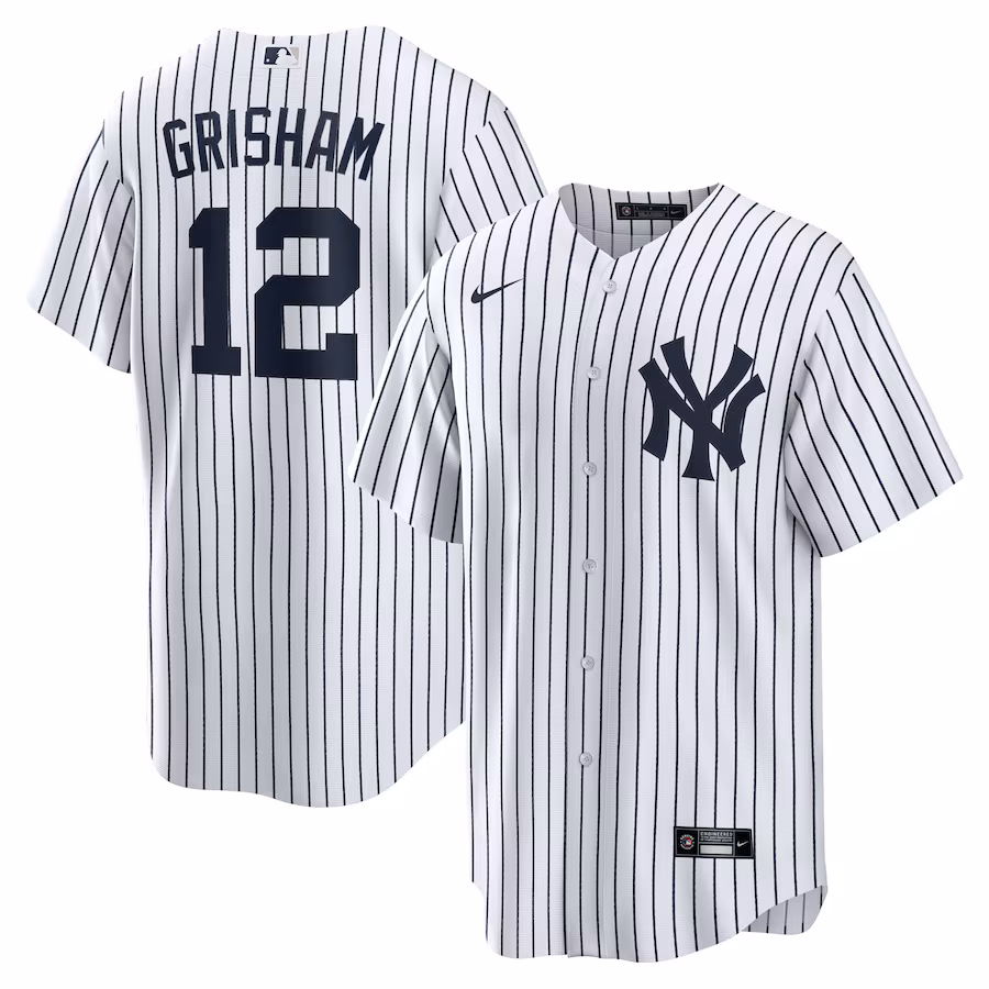 Men's New York Yankees Trent Grisham Nike White Home Replica Jersey - Ujersey