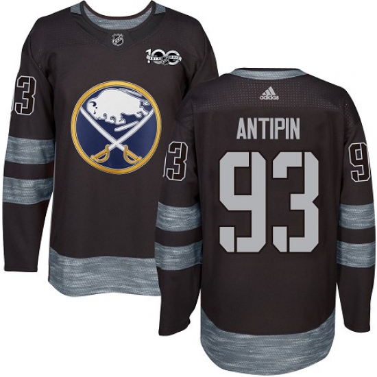 Men's Adidas Buffalo Sabres #93 Victor Antipin Premier Black 1917-2017 100th Anniversary NHL Jersey - Ujersey