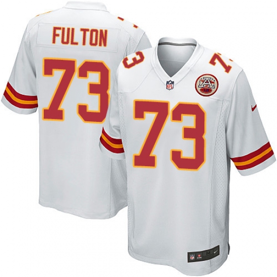 Men's Nike Kansas City Chiefs #73 Zach Fulton Game White NFL Jersey - Ujersey