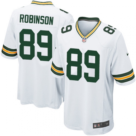 Men's Nike Green Bay Packers #89 Dave Robinson Game White NFL Jersey - Ujersey