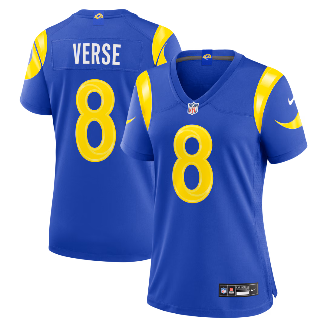 Women's Los Angeles Rams Jared Verse Nike Royal Game Jersey - Ujersey