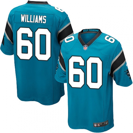 Men's Nike Carolina Panthers #60 Daryl Williams Game Blue Alternate NFL Jersey - Ujersey