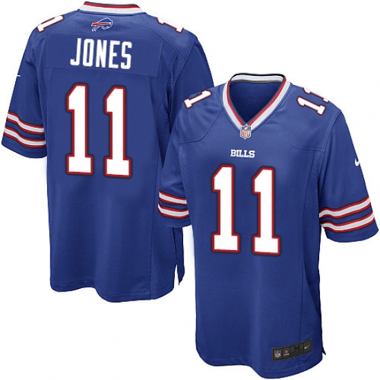 Men's Nike Buffalo Bills #11 Zay Jones Game Royal Blue Team Color NFL Jersey - Ujersey