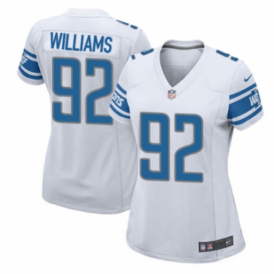 Women's Nike Detroit Lions #92 Sylvester Williams Game White NFL Jersey - Ujersey