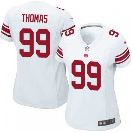 Women's Nike New York Giants #99 Robert Thomas Game White NFL Jersey - Ujersey