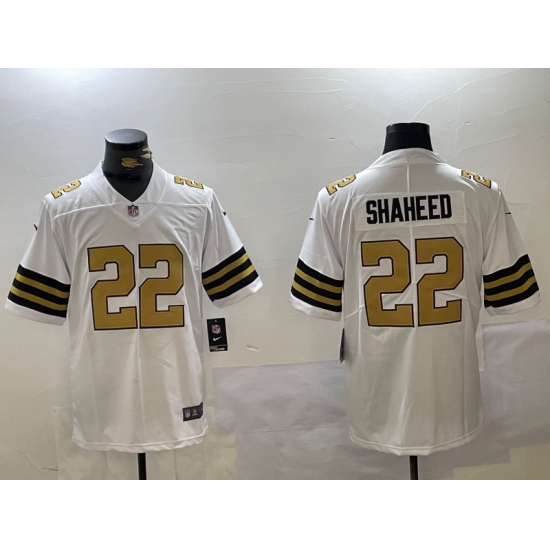 Men's New Orleans Saints #22 Rashid Shaheed Limited White Vapor Stitched Jersey - Ujersey