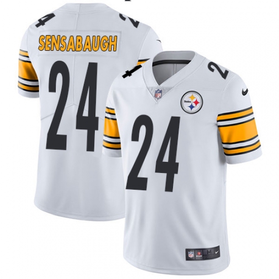 Youth Nike Pittsburgh Steelers #24 Coty Sensabaugh White Vapor Untouchable Limited Player NFL Jersey - Ujersey