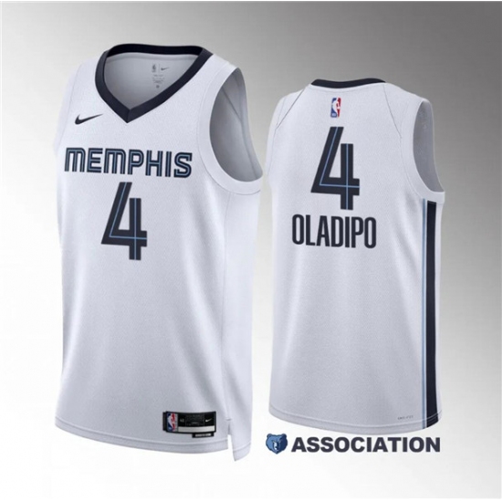 Men's Memphis Grizzlies #4 Victor Oladipo White Association Edition Stitched Jersey - Ujersey