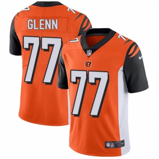 Youth Nike Cincinnati Bengals #77 Cordy Glenn Orange Alternate Vapor Untouchable Limited Player NFL Jersey - Ujersey